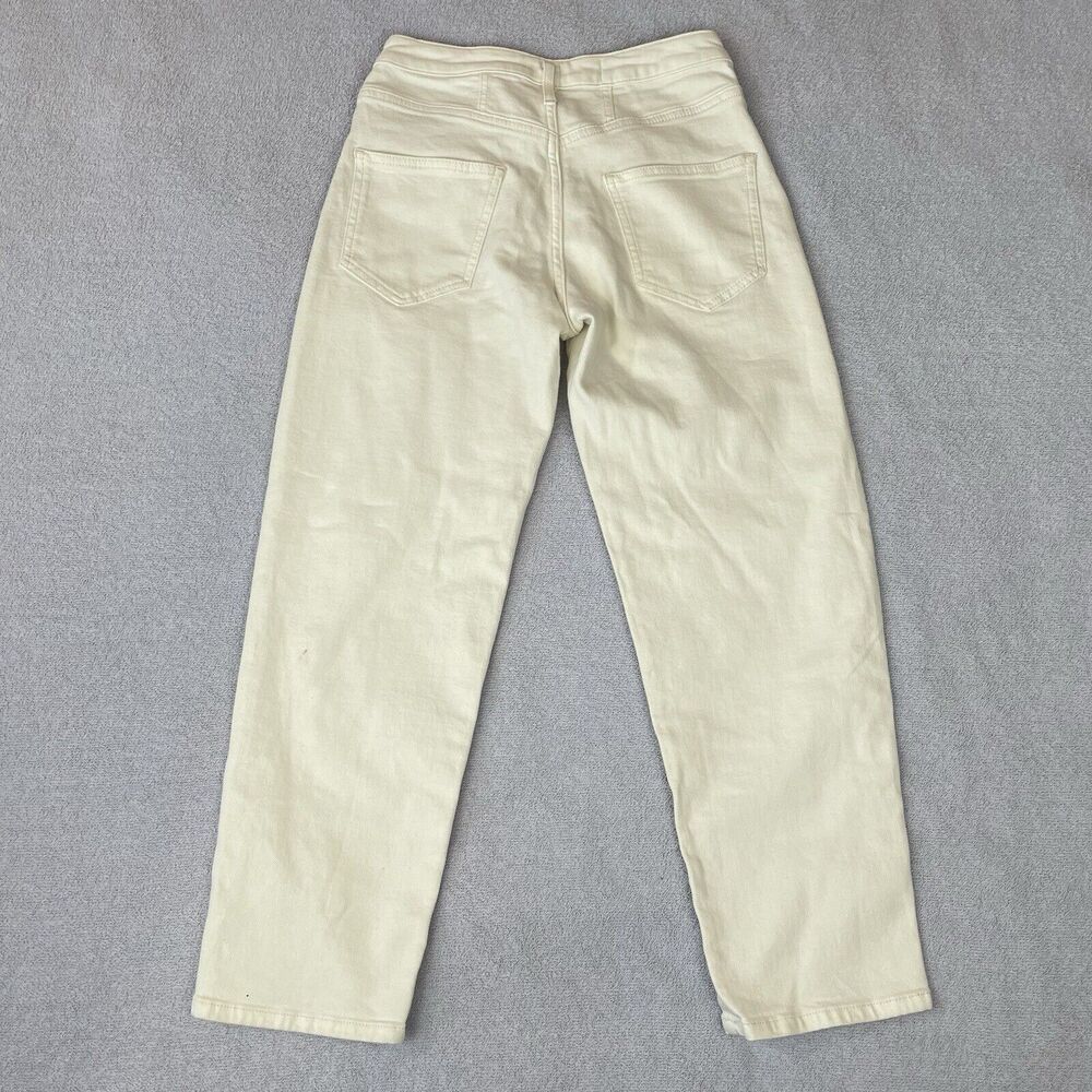 Pilcro Hemp / Cotton Baggy Pants Women’s 25 Cream / Off White Ankle Length - Picture 2 of 16